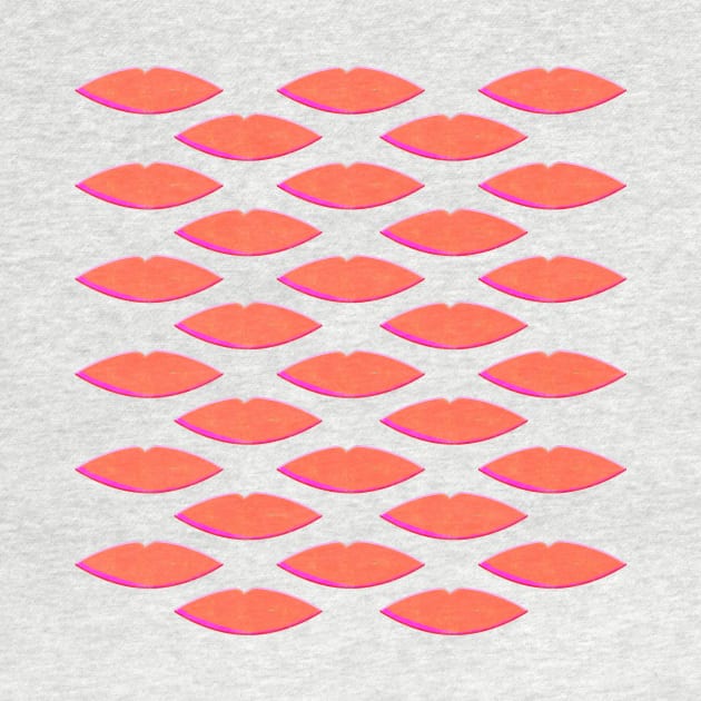 Lips Pattern 2 by mariacaballer